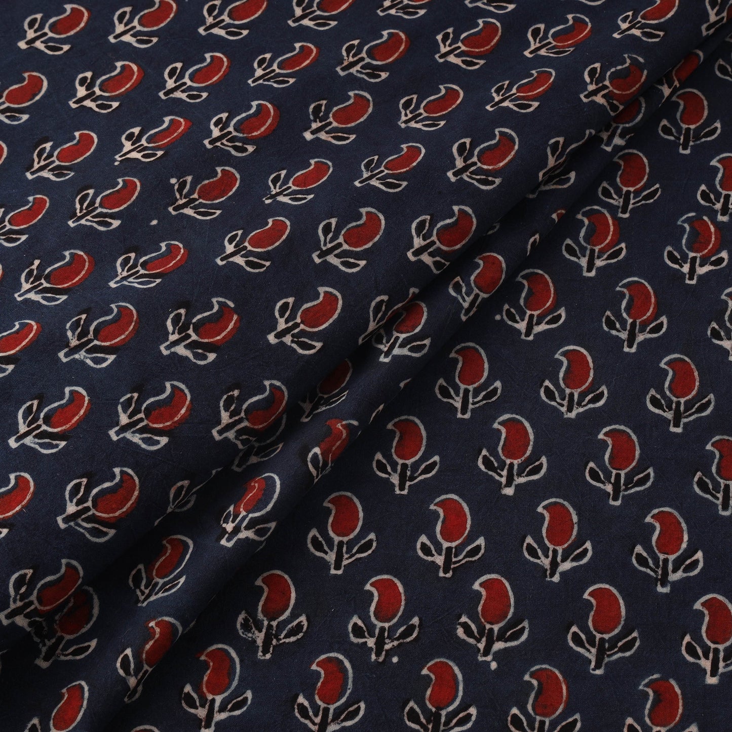 Natural dyed hand cotton fabric 39 - handcrafted