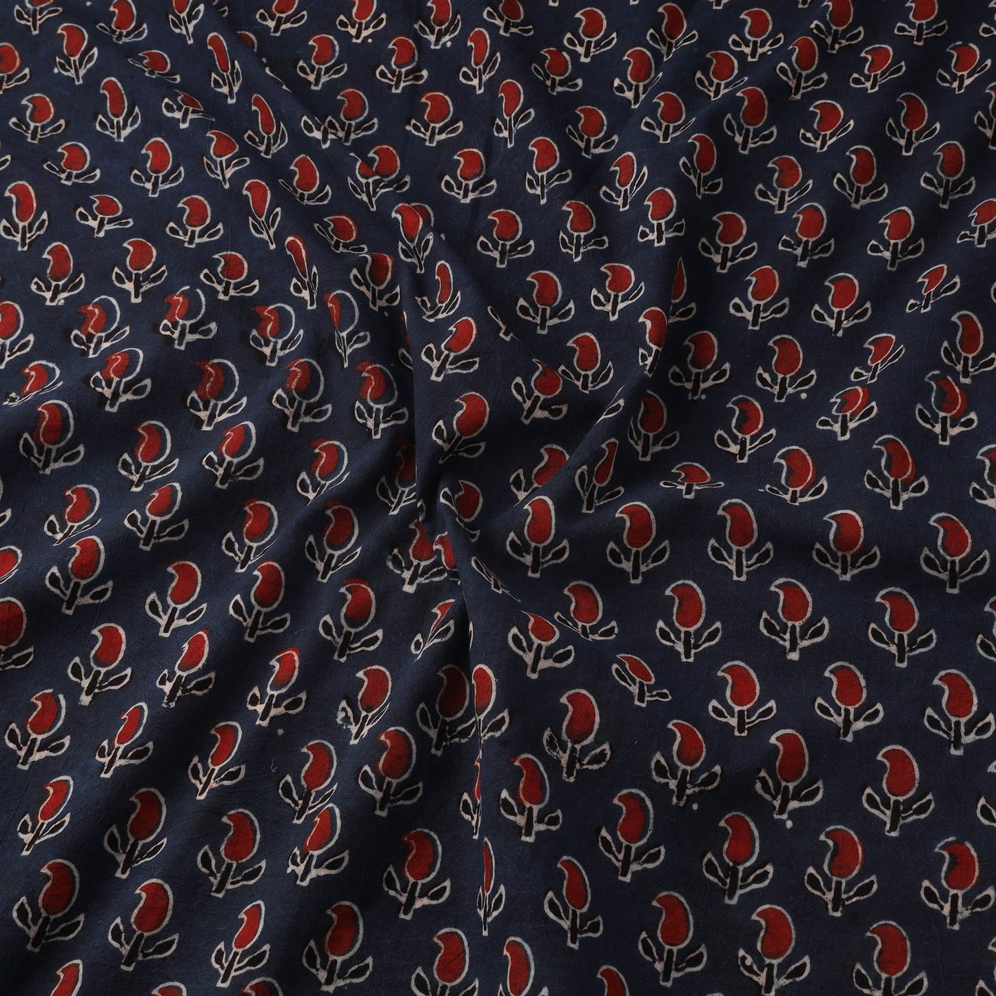 Natural dyed hand cotton fabric 39 - handcrafted