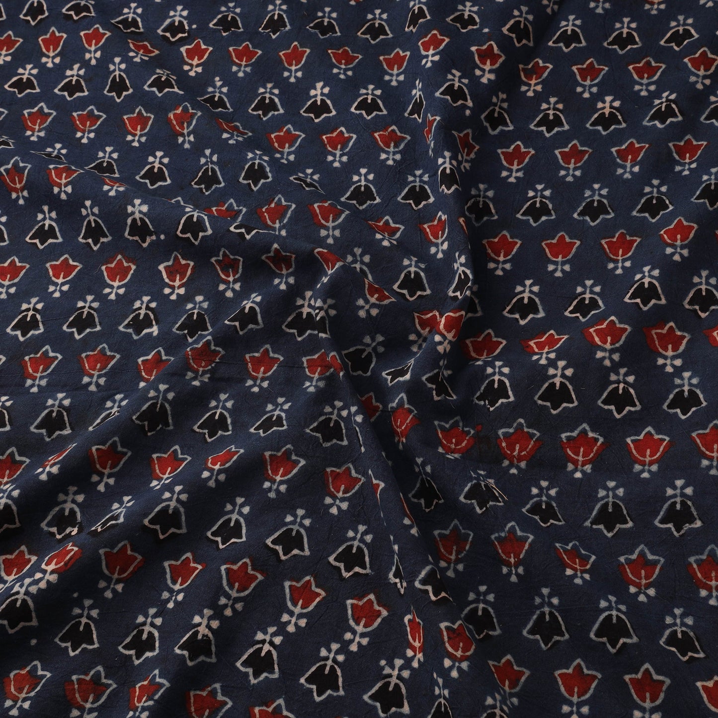 Natural dyed hand cotton fabric 40 - handcrafted