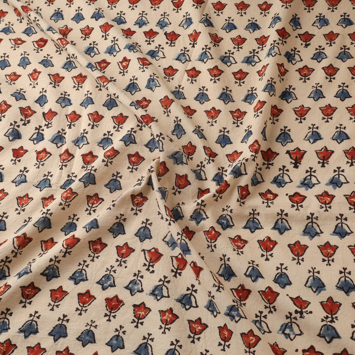 Natural dyed hand cotton fabric 41 - handcrafted