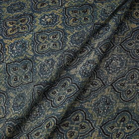 Natural dyed hand kota doria cotton fabric 02 - handcrafted