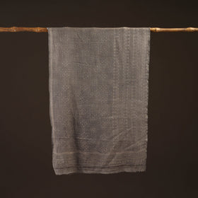 Natural dyed hand printed pure wool akola stole 07