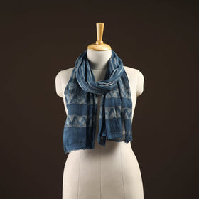 Natural dyed hand printed pure wool akola stole 10