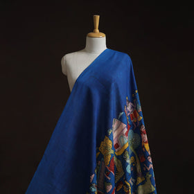 Natural dyed handloom chanderi silk handpainted