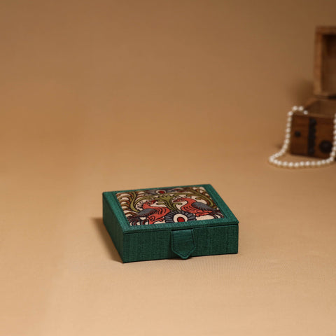 Natural dyed handpainted kalamkari jewellery box 04