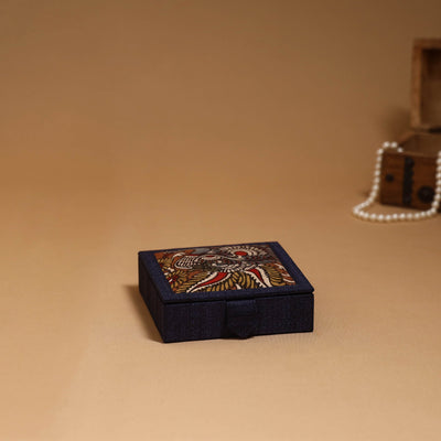 Natural dyed handpainted kalamkari jewellery box 09