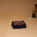 Natural dyed handpainted kalamkari jewellery box 12