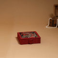 Natural dyed handpainted kalamkari jewellery box 16