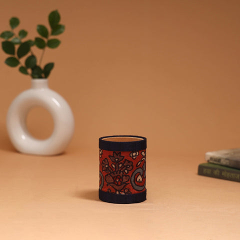 Natural dyed handpainted kalamkari pen stand 06