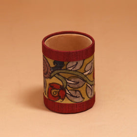 Natural dyed handpainted kalamkari pen stand 20