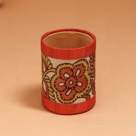 Natural dyed handpainted kalamkari pen stand 26
