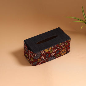 Natural dyed handpainted kalamkari tissue box 30
