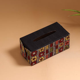 Natural dyed handpainted kalamkari tissue box 32