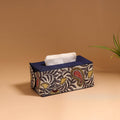 Natural dyed handpainted kalamkari tissue box 44