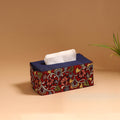 Natural dyed handpainted kalamkari tissue box 49
