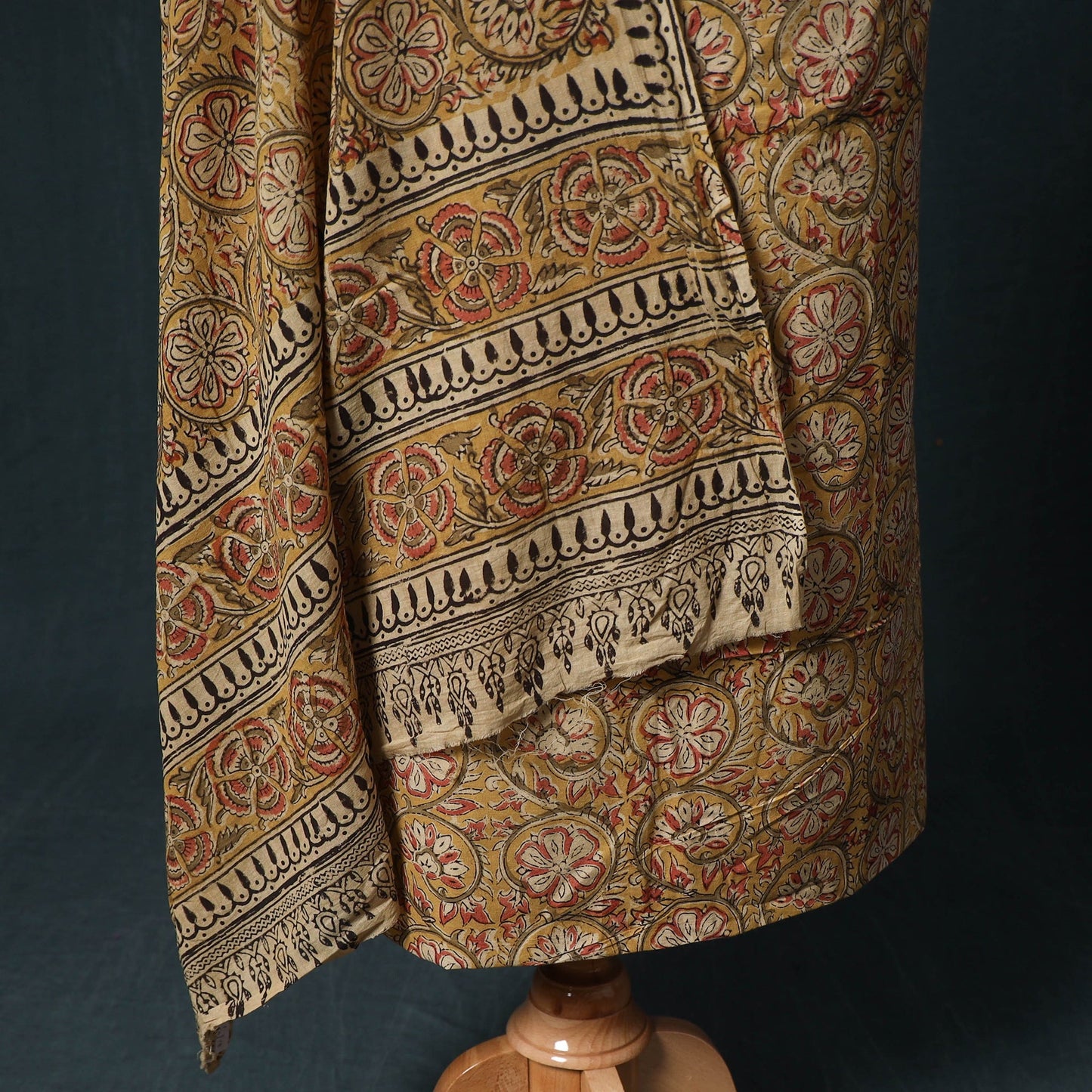 Natural dyed kalamkari hand block print cotton 2pc