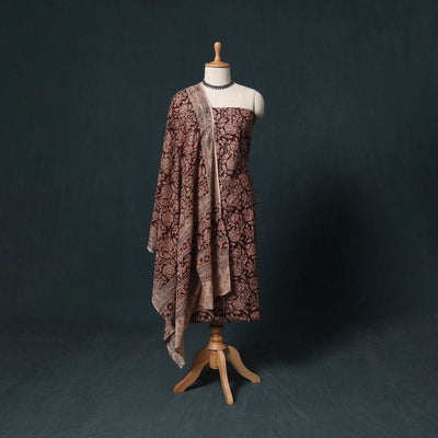 Natural dyed kalamkari hand block print cotton 2pc