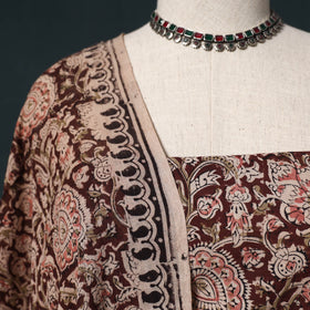 Natural dyed kalamkari hand block print cotton 2pc