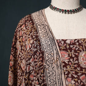 Natural dyed kalamkari hand block print cotton 2pc