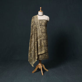 Natural dyed kalamkari hand block print cotton 2pc