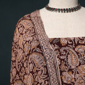 Natural dyed kalamkari hand block print cotton 2pc