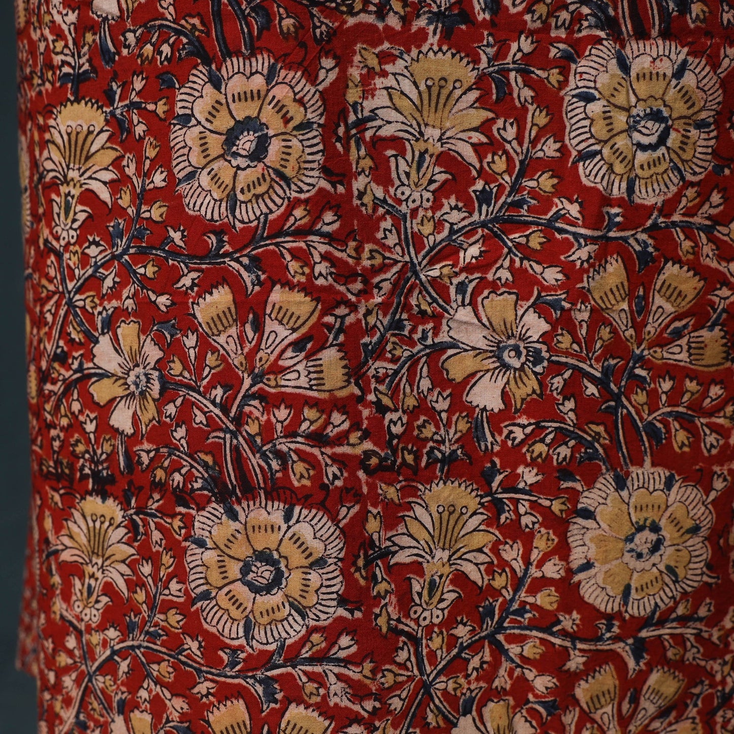 Natural dyed kalamkari hand block print cotton 2pc