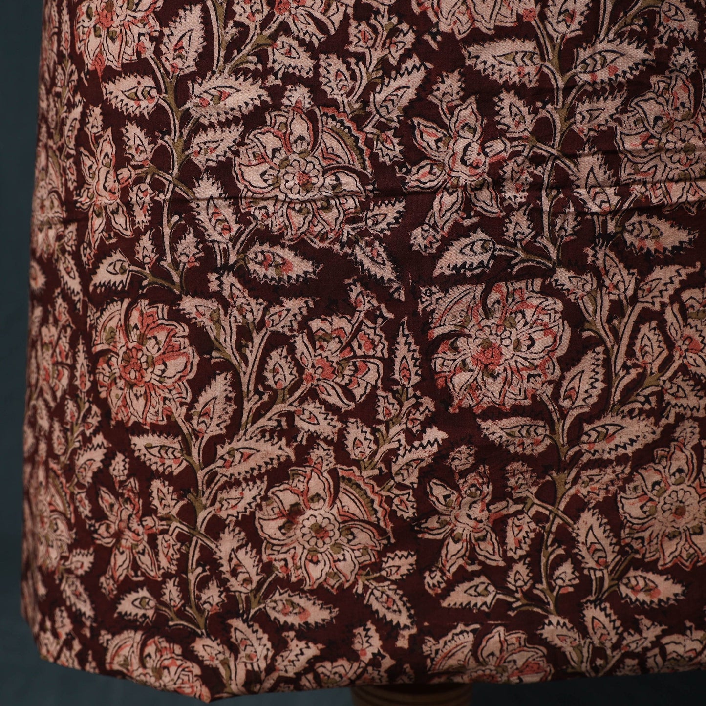Natural dyed kalamkari hand block print cotton 2pc