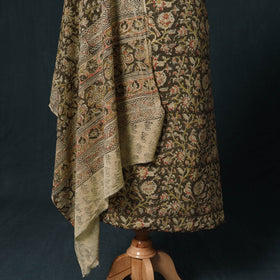 Natural dyed kalamkari hand block print cotton 2pc