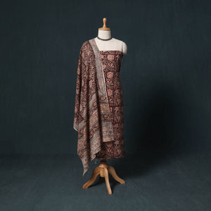 Natural dyed kalamkari hand block print cotton 2pc