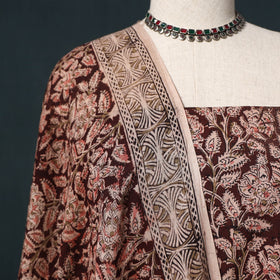Natural dyed kalamkari hand block print cotton 2pc