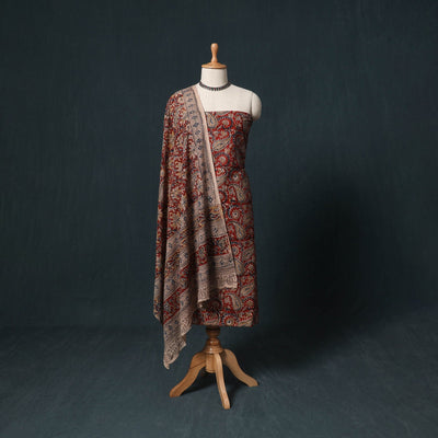 Natural dyed kalamkari hand block print cotton 2pc