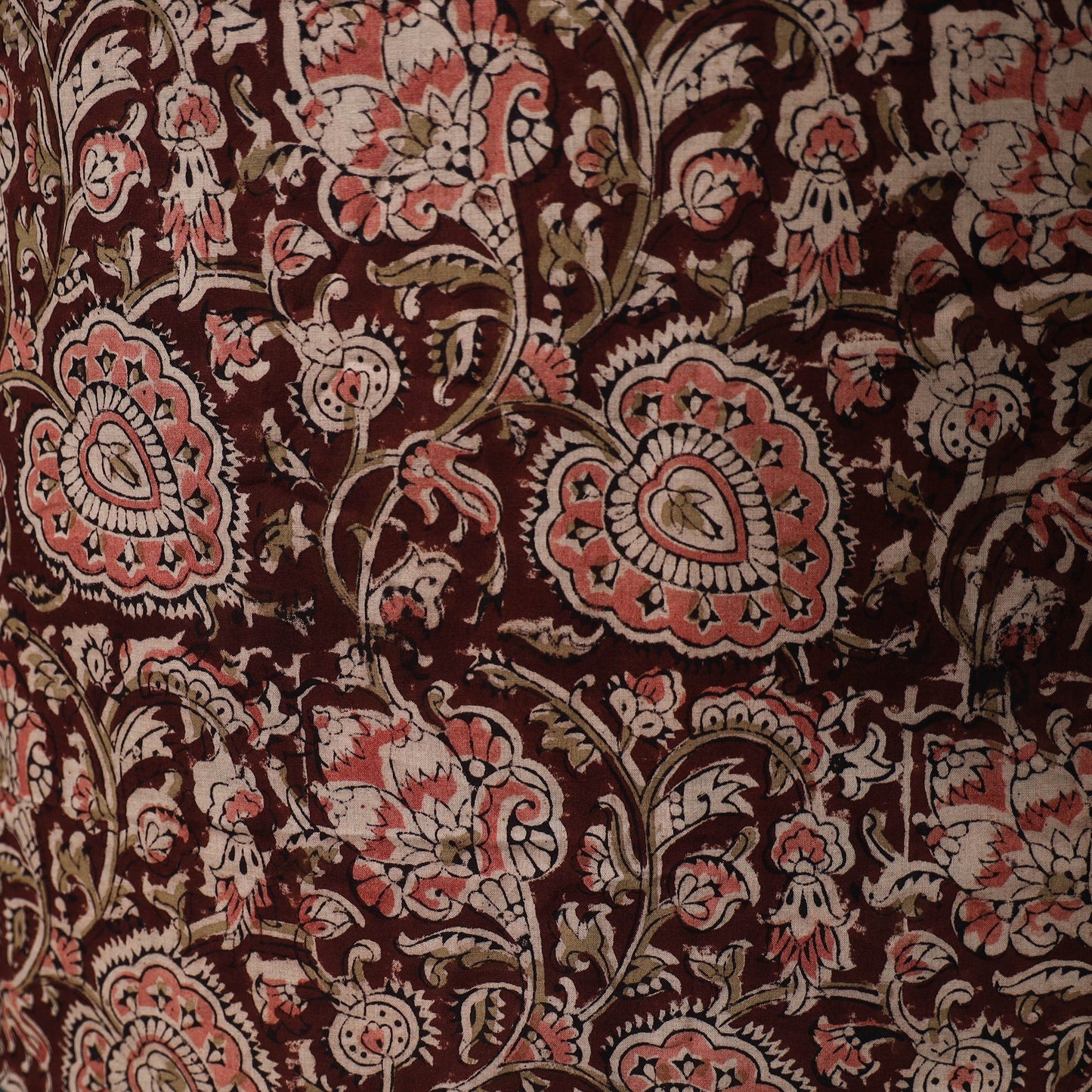 Natural dyed kalamkari hand block print cotton 2pc