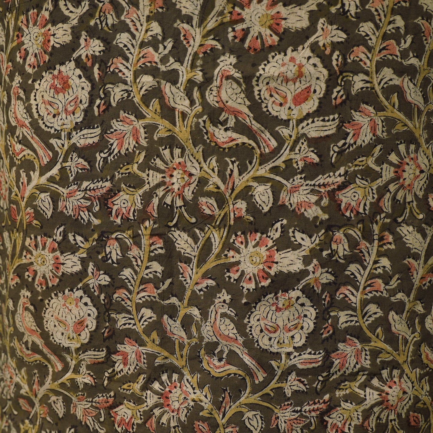 Natural dyed kalamkari hand block print cotton 2pc