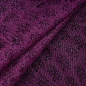 Natural dyed kota doria cotton hand bagh fabric 12