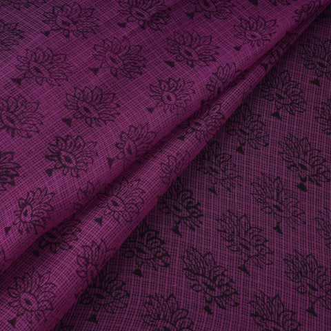 Natural dyed kota doria cotton hand bagh fabric 12