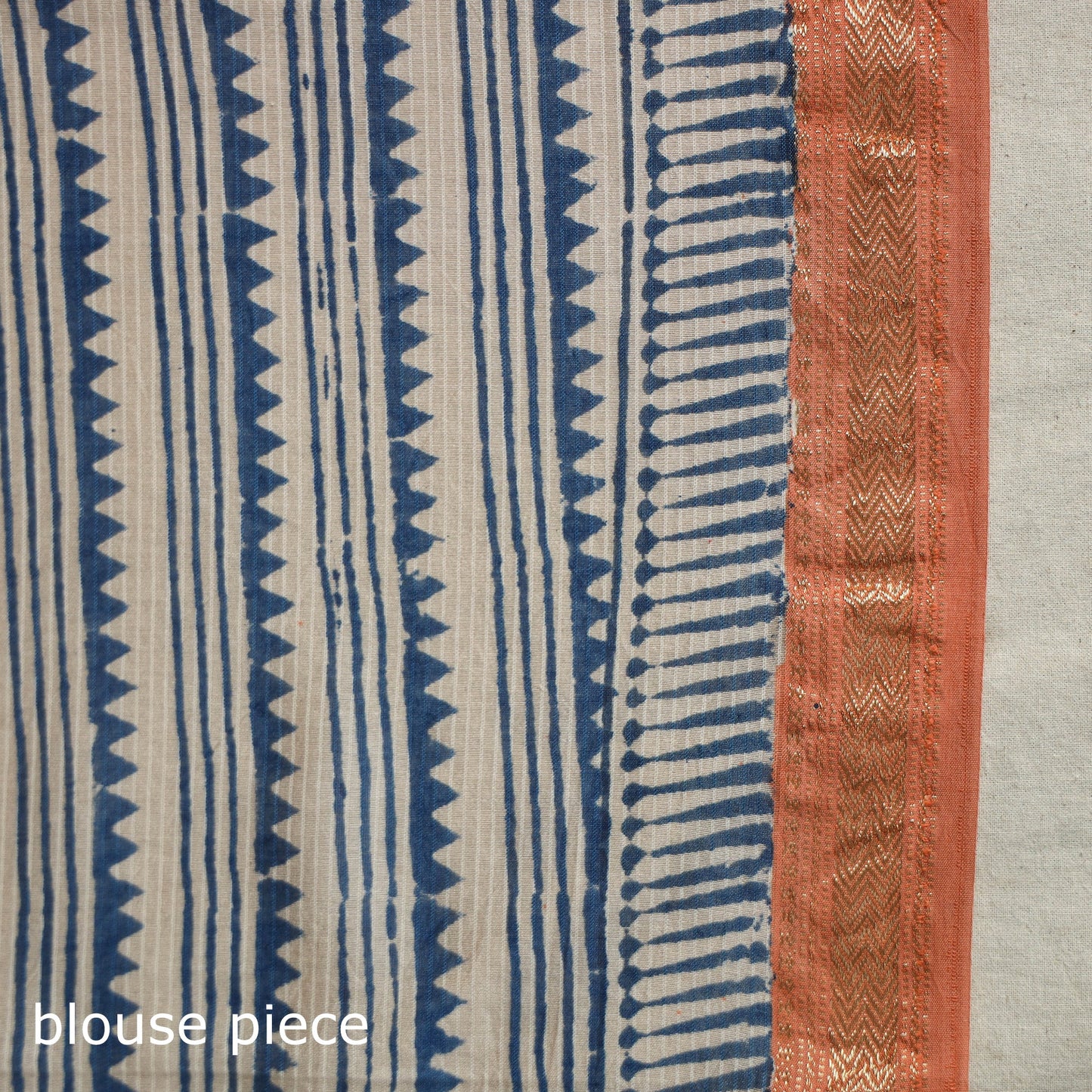 Natural Dyed Maheshwari Silk Bagh Print Saree