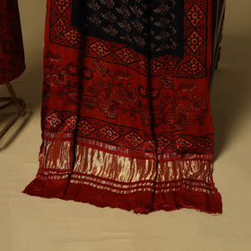 Natural dyed modal silk bagru 2pc unstitched dress material