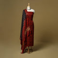 Natural dyed modal silk bagru 2pc unstitched dress material