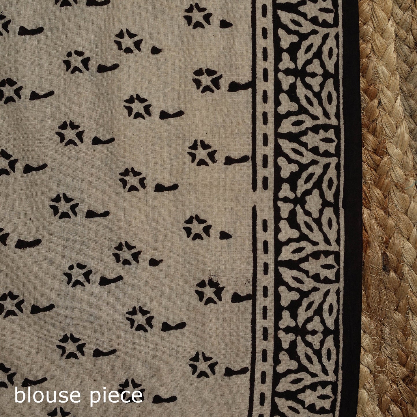 Natural dyed mul cotton hand bagru saree 11 - handcrafted