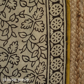 Natural dyed mul cotton hand bagru saree 12 - handcrafted