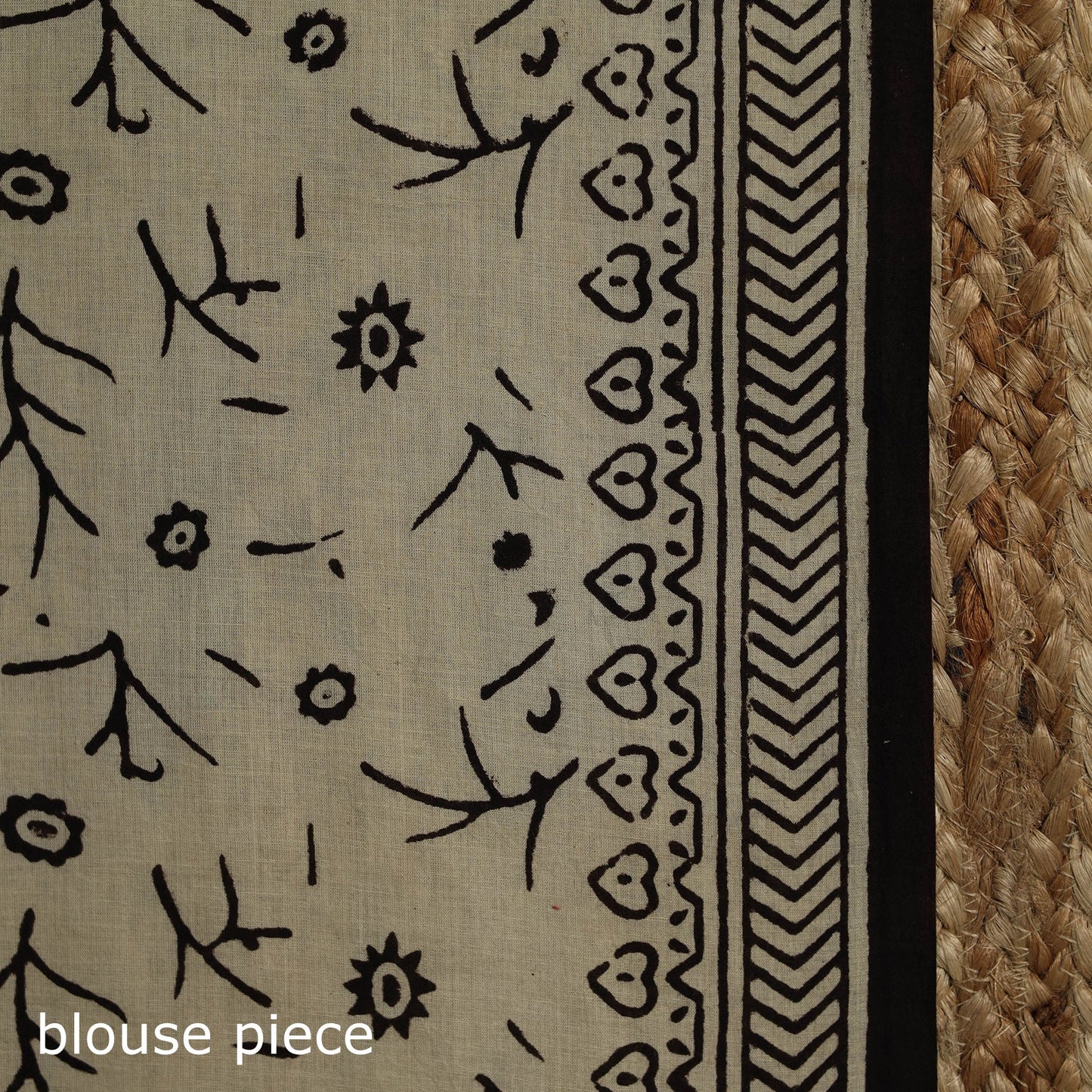 Natural dyed mul cotton hand bagru saree 14 - handcrafted