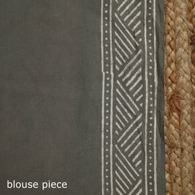 Natural dyed mul cotton hand bagru saree 23 - handcrafted