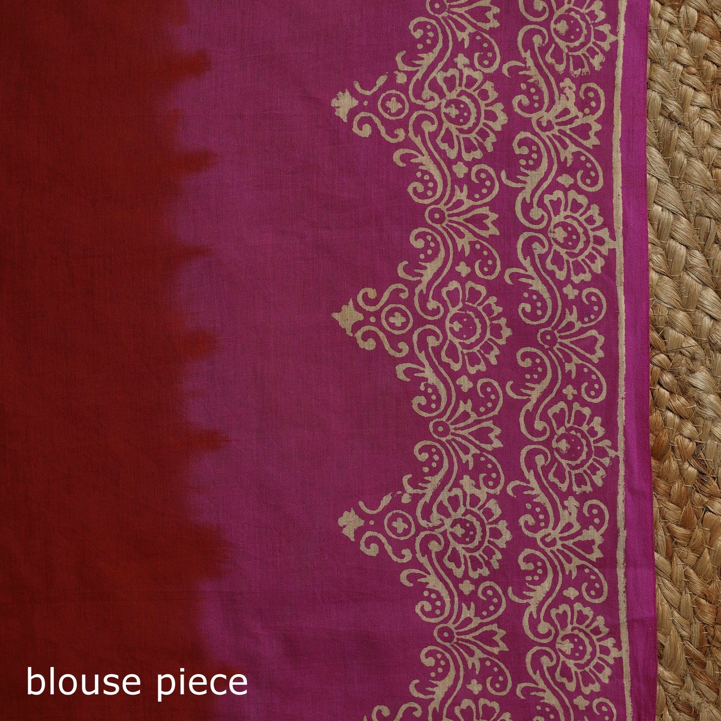 Natural dyed mul cotton hand bagru saree 24 - handcrafted