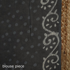 Natural dyed mul cotton hand bagru saree 27 - handcrafted