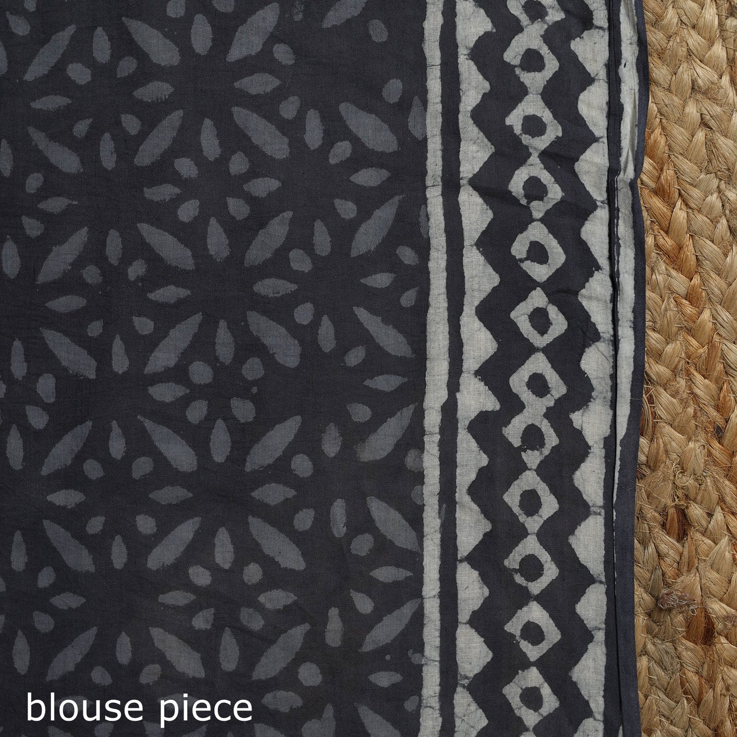 Natural dyed mul cotton hand bagru saree 29 - handcrafted