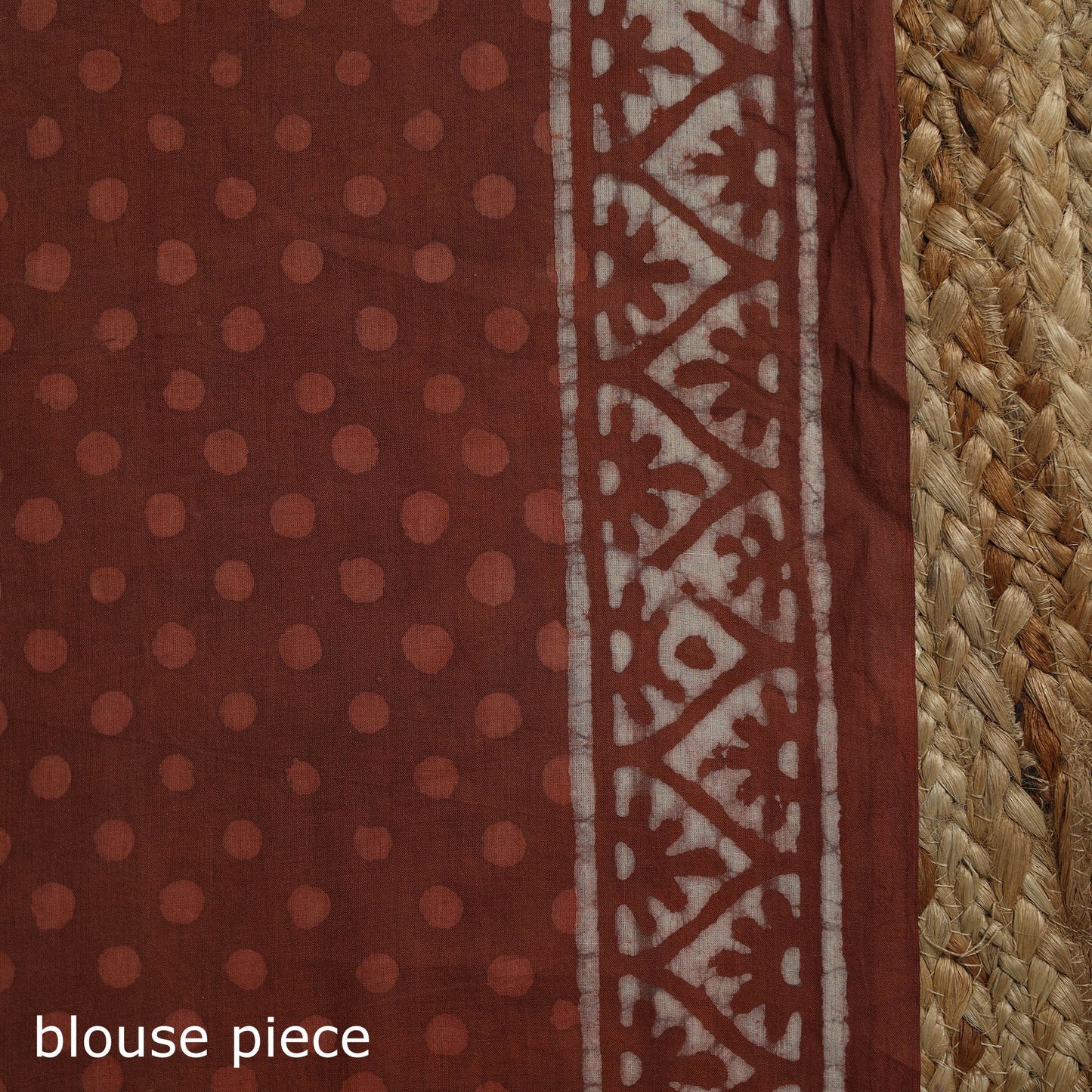 Natural dyed mul cotton hand bagru saree 30 - handcrafted