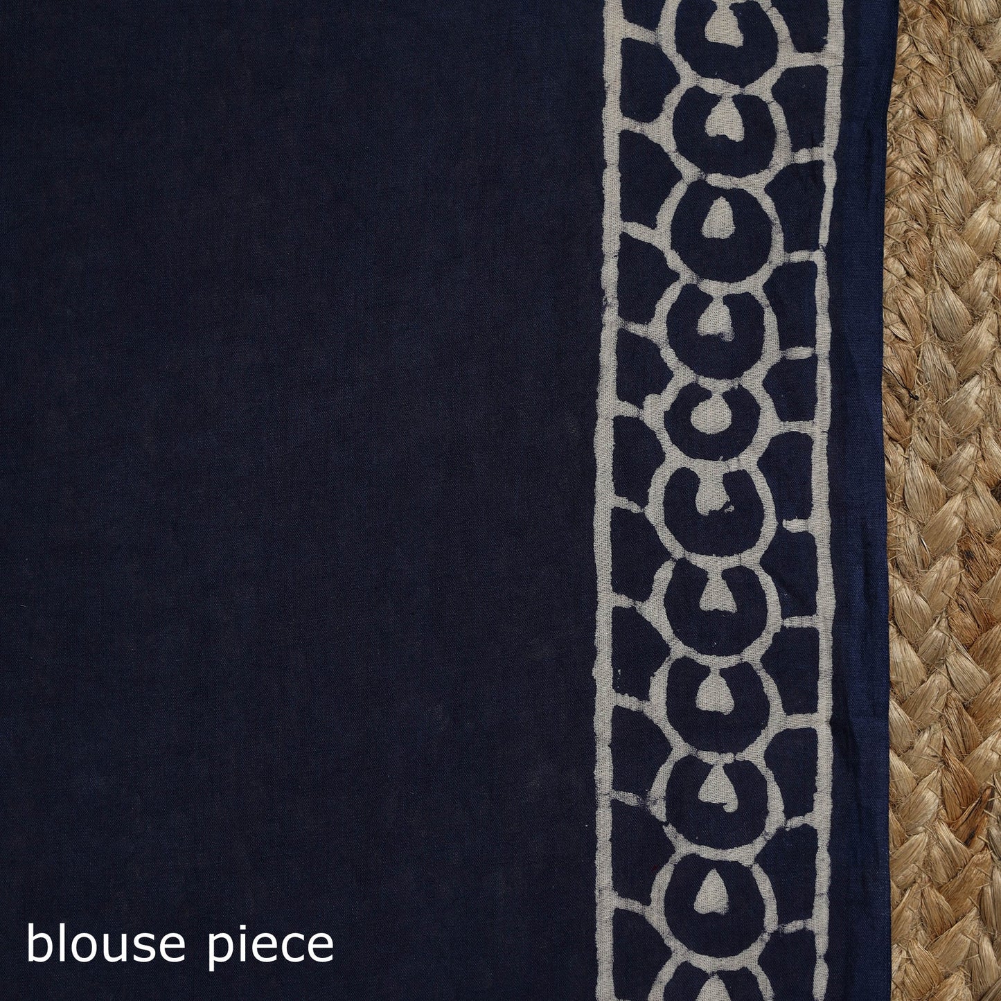 Natural dyed mul cotton indigo hand bagru saree 21