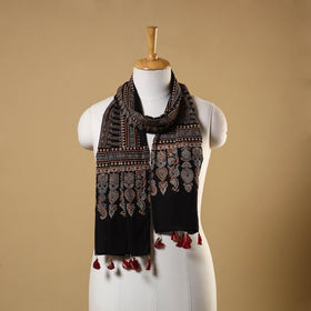 Natural Dyed Block Print Mul Cotton Ajrakh Stole