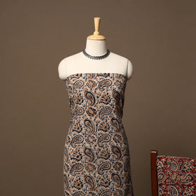 Natural dyed pedana kalamkari cotton 3pc unstitched dress