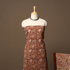 Natural dyed pedana kalamkari cotton 3pc unstitched dress